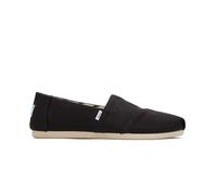 Toms Femme Alpargata Semelle de Mocassin, Black Wide Recycled Cotton Canvas, 43 EU Large