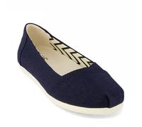TOMS Ballerines Alpargata décontractées pour femme - Doré, bleu marine, 9
