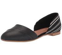 TOMS Ballerines Plates Jutti Dorsay pour Femme, Noir/Blanc, 43.5 EU