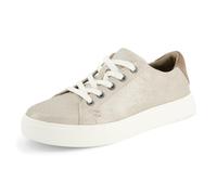 TOMS Baskets à Lacets Kameron pour Femme, Suède métallisé Champagne, 38 EU