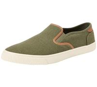 TOMS Baskets Baja pour Homme, Toile Heritage Dark Sage avec Bordure en Nubuck synthétique, 39 EU