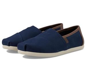Toms Baskets Classiques Alpargata pour Homme, Synthétique sergé brossé Bleu Marine, 47.5 EU