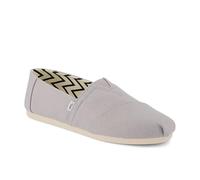 Toms Baskets Classiques Alpargata pour homme – Toile de coton recyclé Gris Drizzle – 40.5 EU