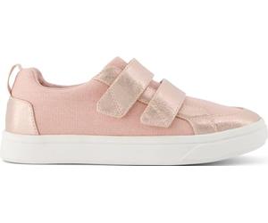 TOMS Baskets Cruz à Double Sangle pour Fille, PU métallique Rose pâle, 4 UK