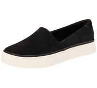 TOMS Baskets Kameron à Enfiler pour Femme, Daim Noir, 38.5 EU