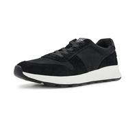 TOMS Baskets rétro Trvl Lite pour Homme, Sergé Vintage en Daim Noir Hydrofuge, 44.5 EU