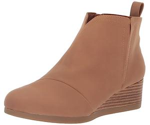 TOMS Bottes Clare pour fille, Similicuir PU Nubuck Marron clair, 36 EU