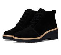 TOMS Bottes tendance à lacets Maude pour femme, Daim noir, 37.5 EU