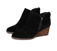 TOMS Bottes tendance Goldie pour femme, daim noir, 38 EU, Daim noir, 37.5 EU