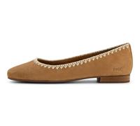 TOMS Briella Ballerines Plates pour Femme, Point décoratif en Daim Marron, 36 EU