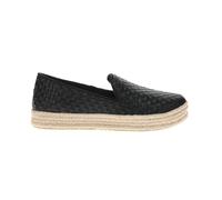 TOMS Carolina Espadrille plate à enfiler pour femme Jaune, Blk Wvn Bsk PU, 38.5 EU