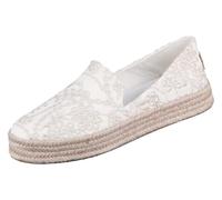 TOMS Carolina Espadrille plate à enfiler pour femme Jaune, Œillet botanique aigrette, 36.5 EU