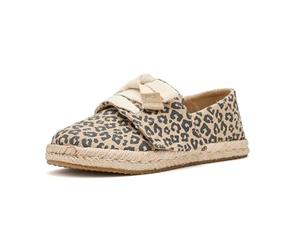 TOMS Carolina Mocassins Plats à Lacets Motif léopard à Pois Avoine Taille 37