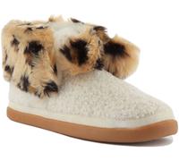 Toms Celeste Naturel Confortable Doublé Fourrure Léopard Pom Chaud Bottes Taille