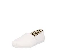 Toms Femme Mocassin Alpargata en coton recyclé plat Blanc 41 EU