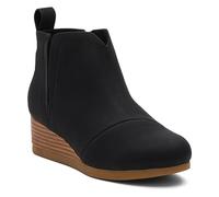 TOMS Clare Botte, Black PU Nubuck Faux Leather, 29.5 EU