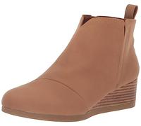 TOMS Clare Botte, Tan PU Nubuck Faux Leather, 36 EU