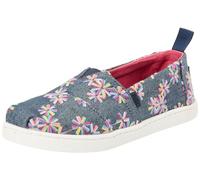 TOMS Classic Alpargata Semelle de Mocassin, Navy Embroidered Floral, 33 EU