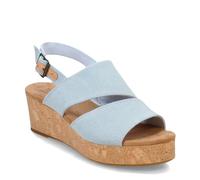 TOMS Claudine Sandale cale Femme, Denim Délavé Bleu Pastel, 38 EU