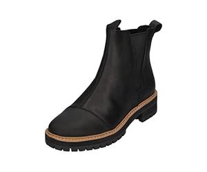 TOMS Dakota Leather Womens Black Boots-UK 8 / EU 42