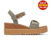 Toms Diana Créateur Mode Chic Décontracté Robe Compensé Sandales Femmes Gris