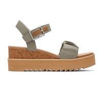 Toms Diana Créateur Mode Chic Décontracté Robe Compensé Sandales Femmes Gris