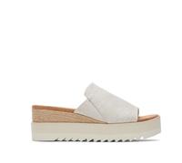 Toms - Diana Mule White/Onyx - Mule Plateforme Élégante et Confortable - Femme - Chaussures - Gris - Taille: 41 EU