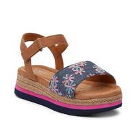 TOMS Diana Sandale cale, Navy Embroidered Floral Canvas, 38 EU