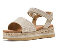 TOMS Diana Sandale, Toile flammée Champagne Glimmer, 29.5 EU