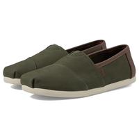 Toms Espadrille_Dark Sage Baskets pour Homme, Sergé brossé foncé synthétique Brun Clair, 47.5 EU