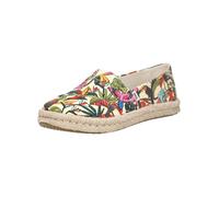 TOMS Espadrilles 'Alpargata' écru / vert / rose clair / rouge, Taille 37