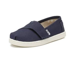 TOMS Espadrilles Unisexes Baby Alpargata, Bleu, 19.5