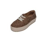 TOMS Espadrilles Valencia Lace Up 10023599 pour femme Toffee imprimé léopard