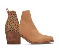 Toms Everly Découpe Robe Mode Bottines Cuir Cheville Femmes Fauve