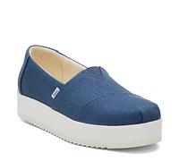 TOMS Femme Alp Midform Semelle de Mocassin, Majolica Blue Canvas, 41 EU