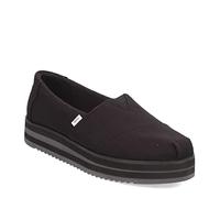 TOMS Femme Alp Midform Semelle de Mocassin, Noir/Toile, 41 EU