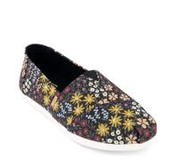 TOMS Femme Alpargata Cloudbound Semelle de Mocassin, Fleurs Sauvages Noires, 35.5 EU