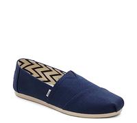 TOMS Femme Alpargata en Coton recyclé Mocassin Plat, Bleu Marine, 41 EU