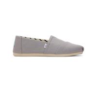 Toms Femme Alpargata Semelle de Mocassin, Drizzle Grey Wide Recycled Cotton Canvas, 36 EU