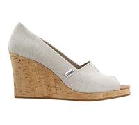 TOMS Femme Classic Wedge Sandale à Semelle compensée, Off White, 37 EU