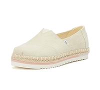 TOMS Femme Corde À Plateforme Alpargata Loafers-shoes, Sergé Lourd Naturel, 39 EU