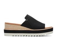 TOMS Femme Diana Mule Sandale cale, Black Heavy Canvas, 40 EU