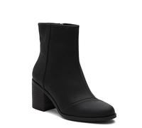 TOMS Femme Evelyn Botte mi-Mollet, Cuir Noir Noir, 38 EU