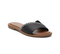 TOMS Femme Karité Sandale Glissante, Daim en Cuir Noir, 37.5 EU