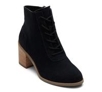 TOMS Femme Lacets Evelyn Bottine, Daim Noir, 36.5 EU