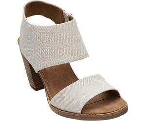 TOMS Femme Majorca Cutout Sandale talon, Naturel, 42 EU