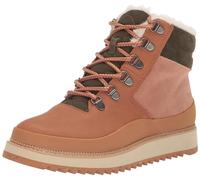 TOMS Femme Mojave Botte Tendance, Cuir Marron Clair strié, 38.5 EU