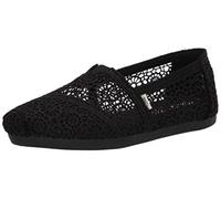 TOMS Femme Moroccan Corchet Alpargata Mocassin Plat, Noir, 38.5 EU