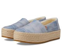 TOMS Femme Valence Semelle de Mocassin, Pastel Blue Novelty Denim, 43.5 EU