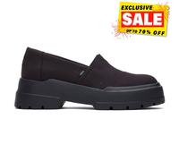 Toms Femmes Alpargata Combat Bas Mocassins Chaussures Décontractées Noires